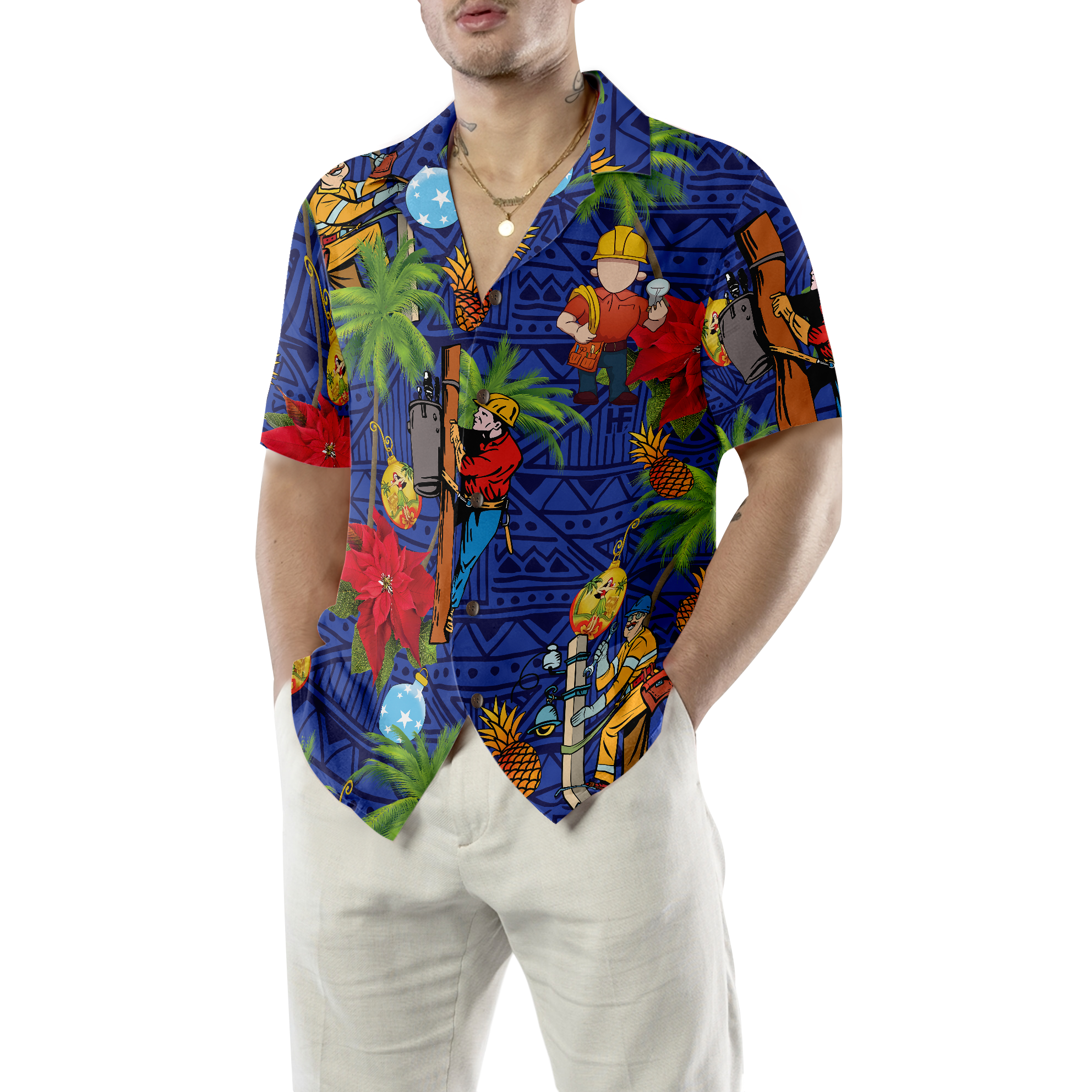 Lineman Proud Hawaiian Shirt - Hyperfavor