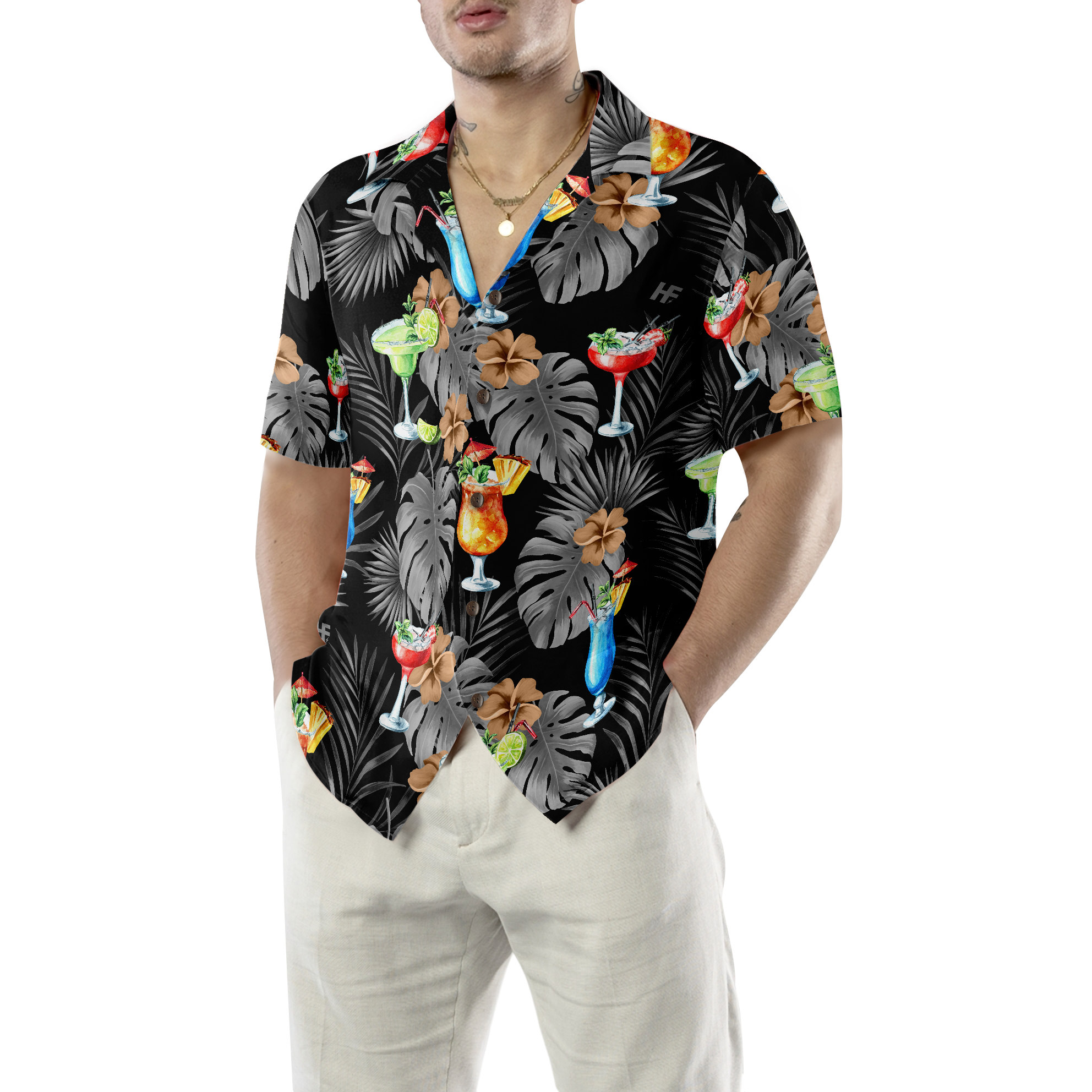 COCKTAIL Hawaiian Shirt - Hyperfavor