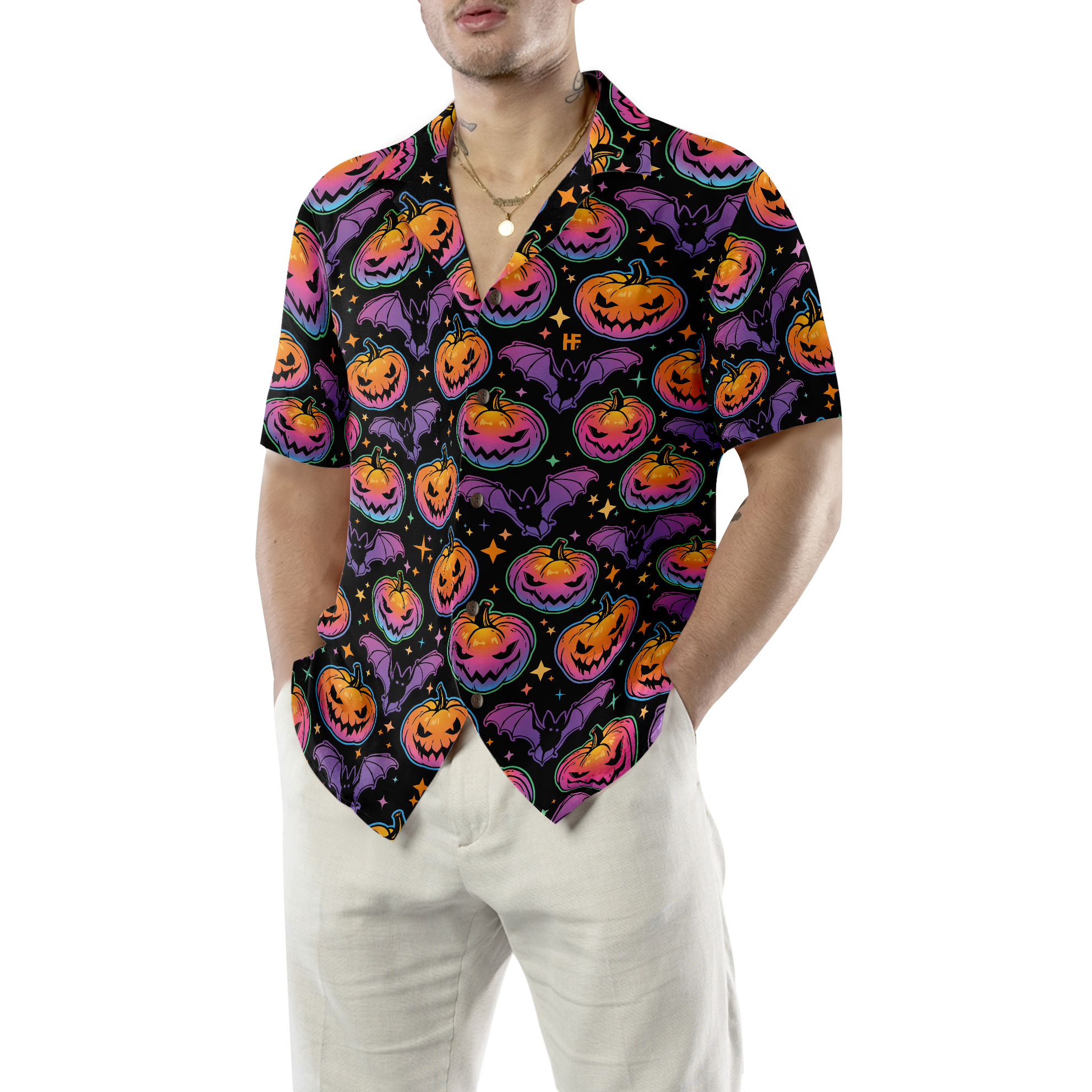 Pumpkin Halloween Hawaiian Shirt - Hyperfavor