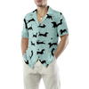 Small Dachshund Pattern Hawaiian Shirt - Hyperfavor