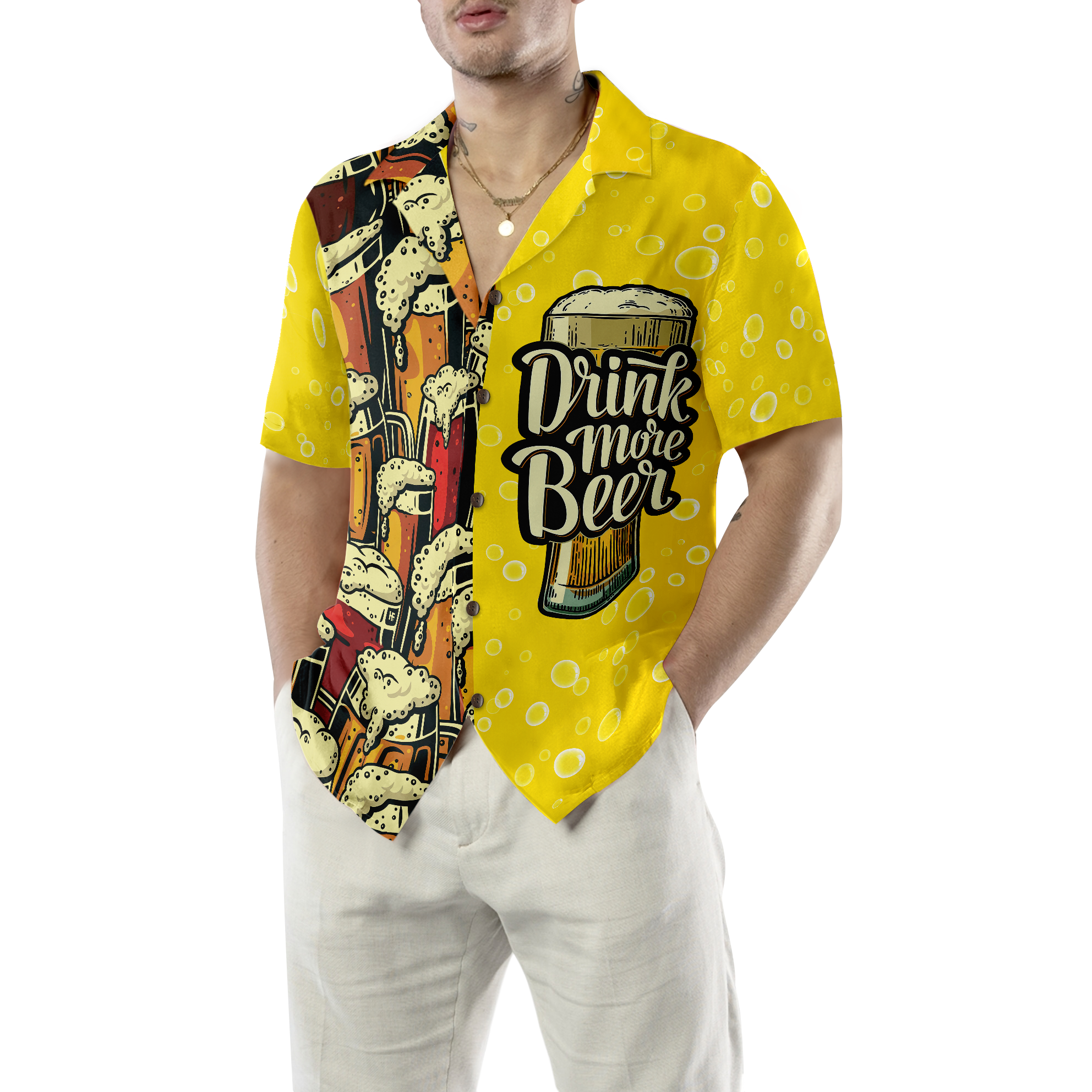 Drink More Beer Hawaiian Shirt - Hyperfavor