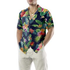 Tropical Pineapples & Palm Leaves Hawaiian Shirt - Hyperfavor