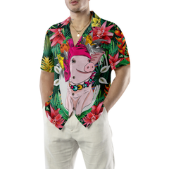 Tropical Pig Hawaiian Shirt - Hyperfavor