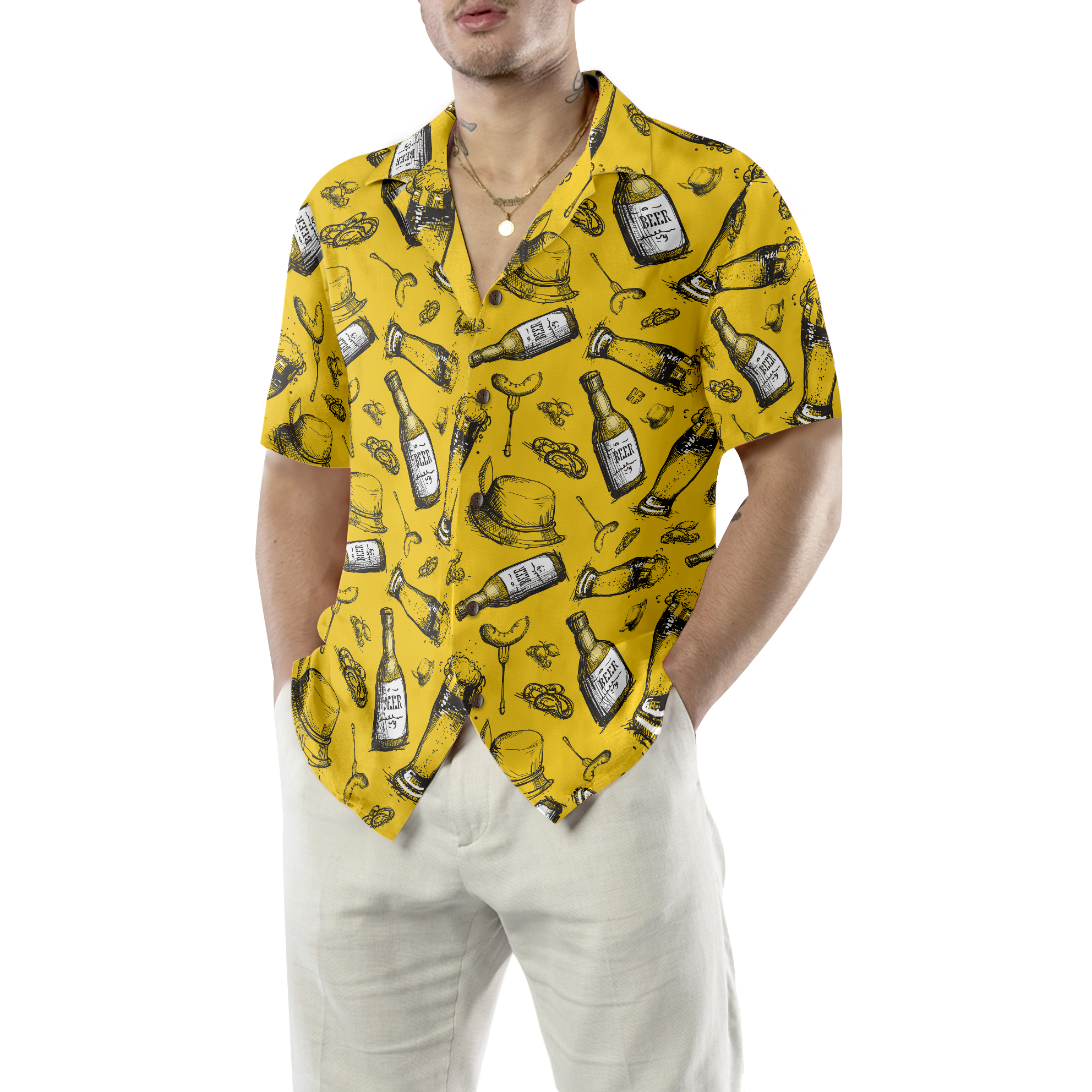 Beer Bottle Hawaiian Shirt - Hyperfavor