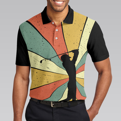 I Hate Golf Nice Shot I Love Golf Polo Shirt, Vintage Color Palette Polo Shirt, Best Golf Shirt For Men - Hyperfavor