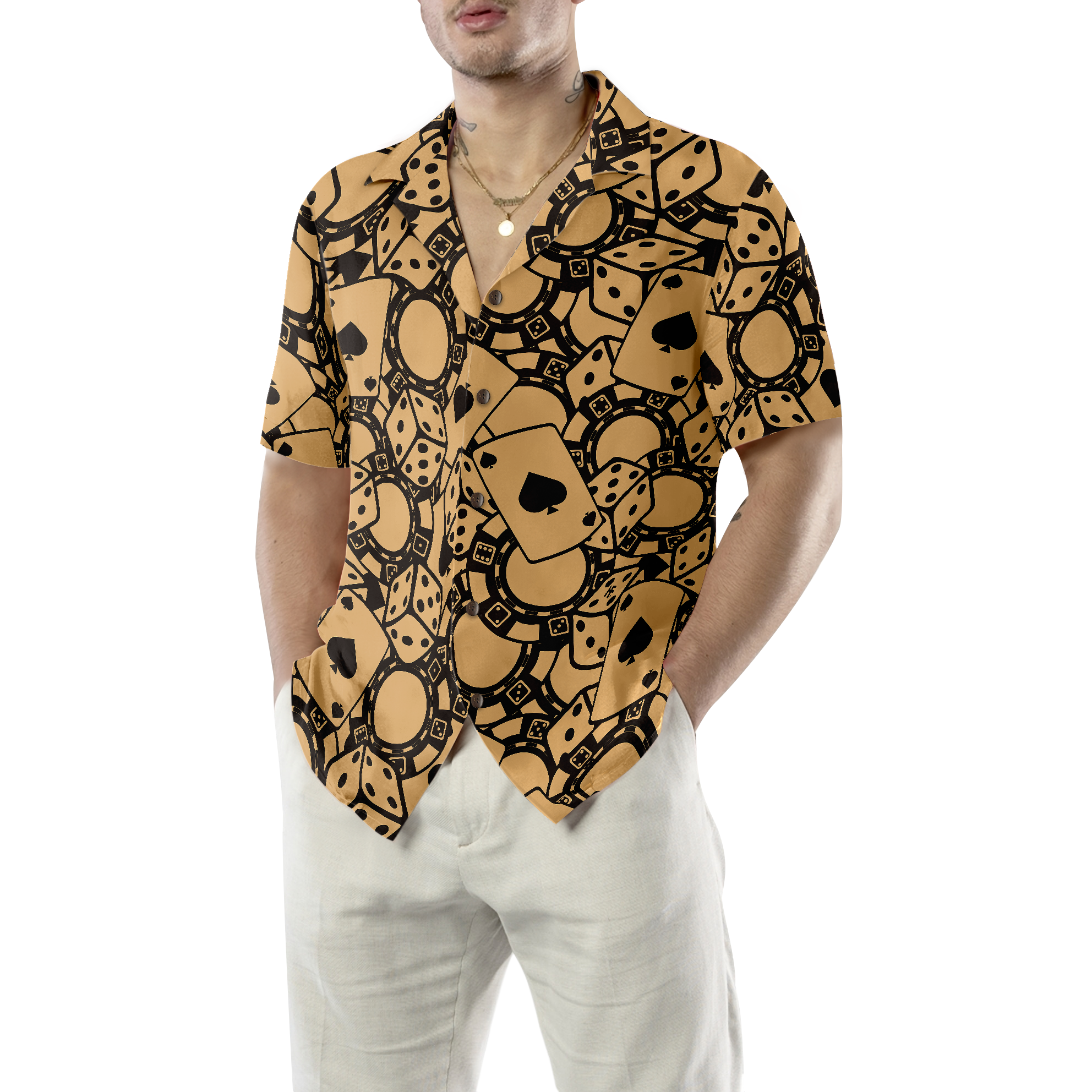 Old Retro Poker Shirt For Men Hawaiian Shirt - Hyperfavor