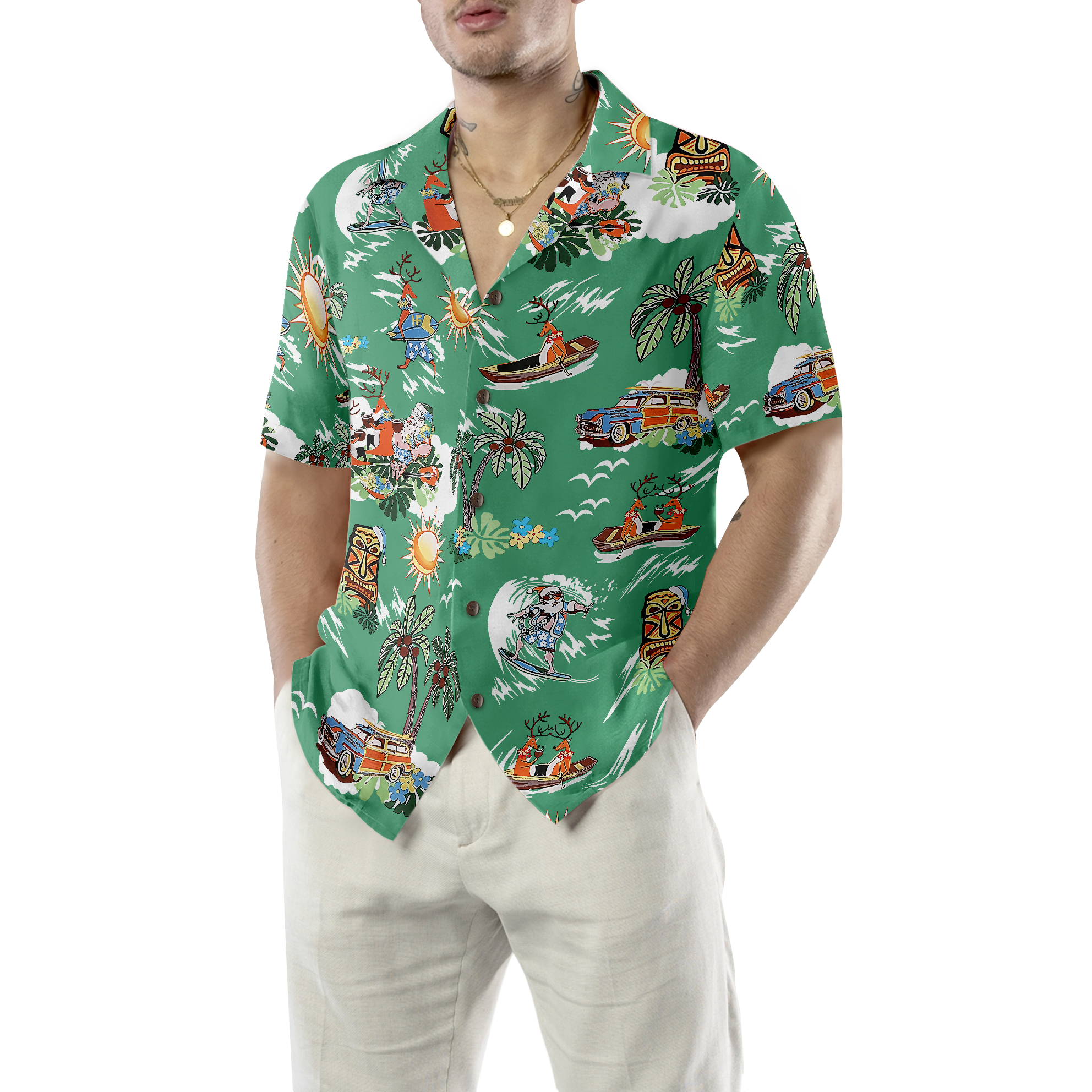 Merry Christmas Santa Claus 10 Hawaiian Shirt - Hyperfavor