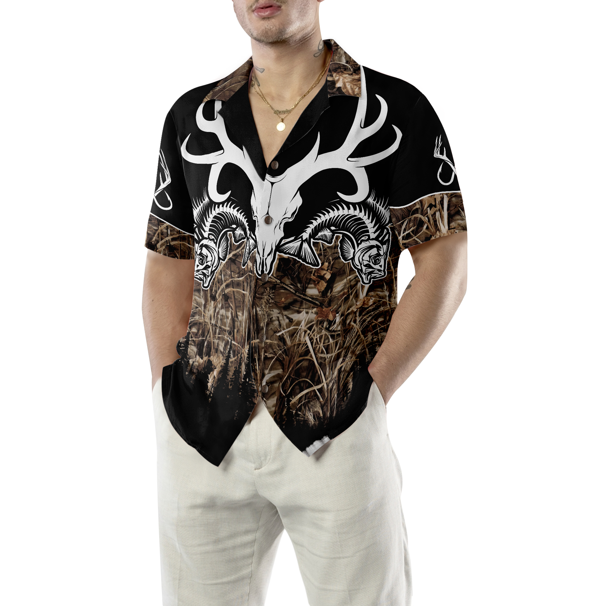 Hunting - Fishing Solve All My Problems Hawaiian Shirt - Hyperfavor