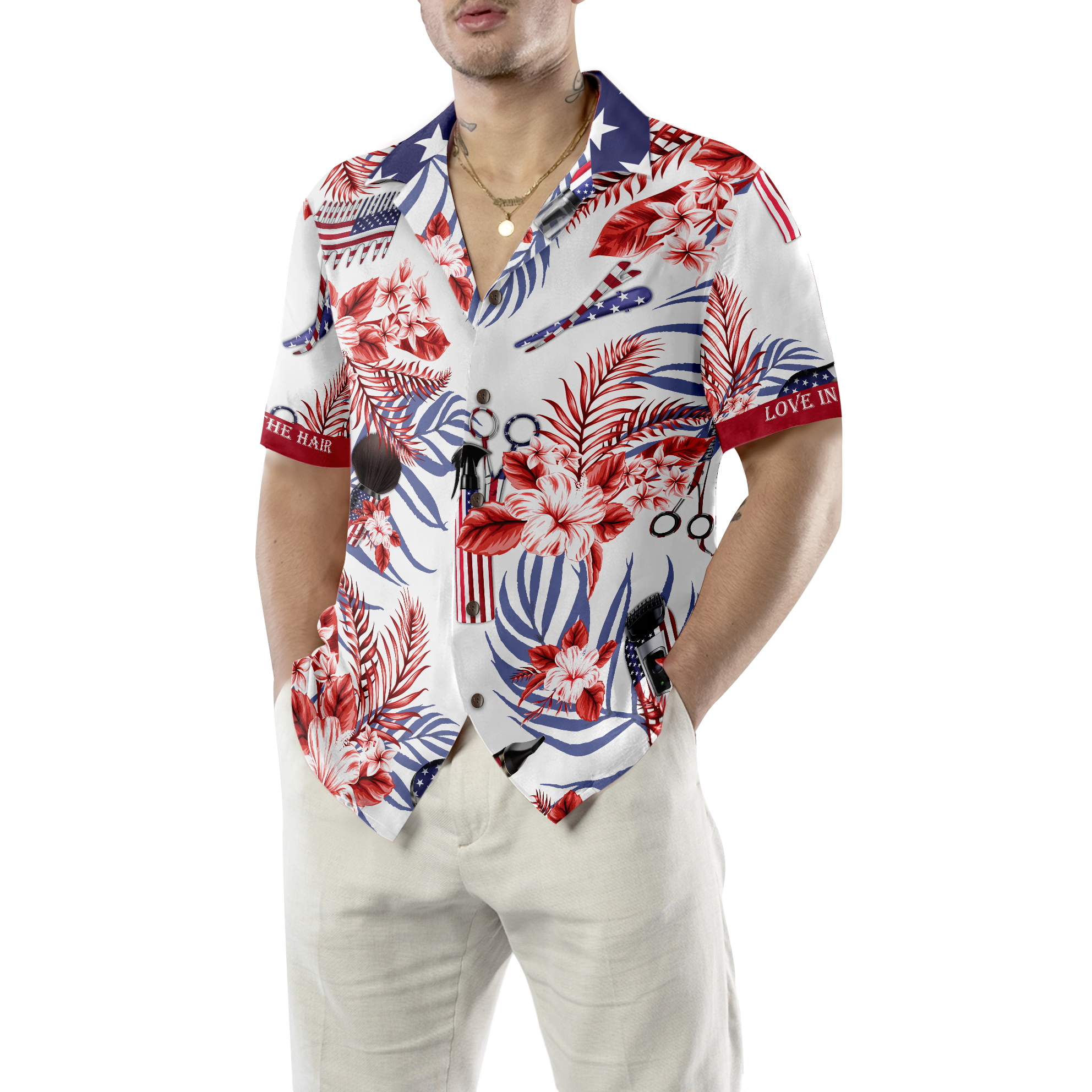 Personalized Hairstylist Tropical Custom Hawaiian Shirt - Hyperfavor