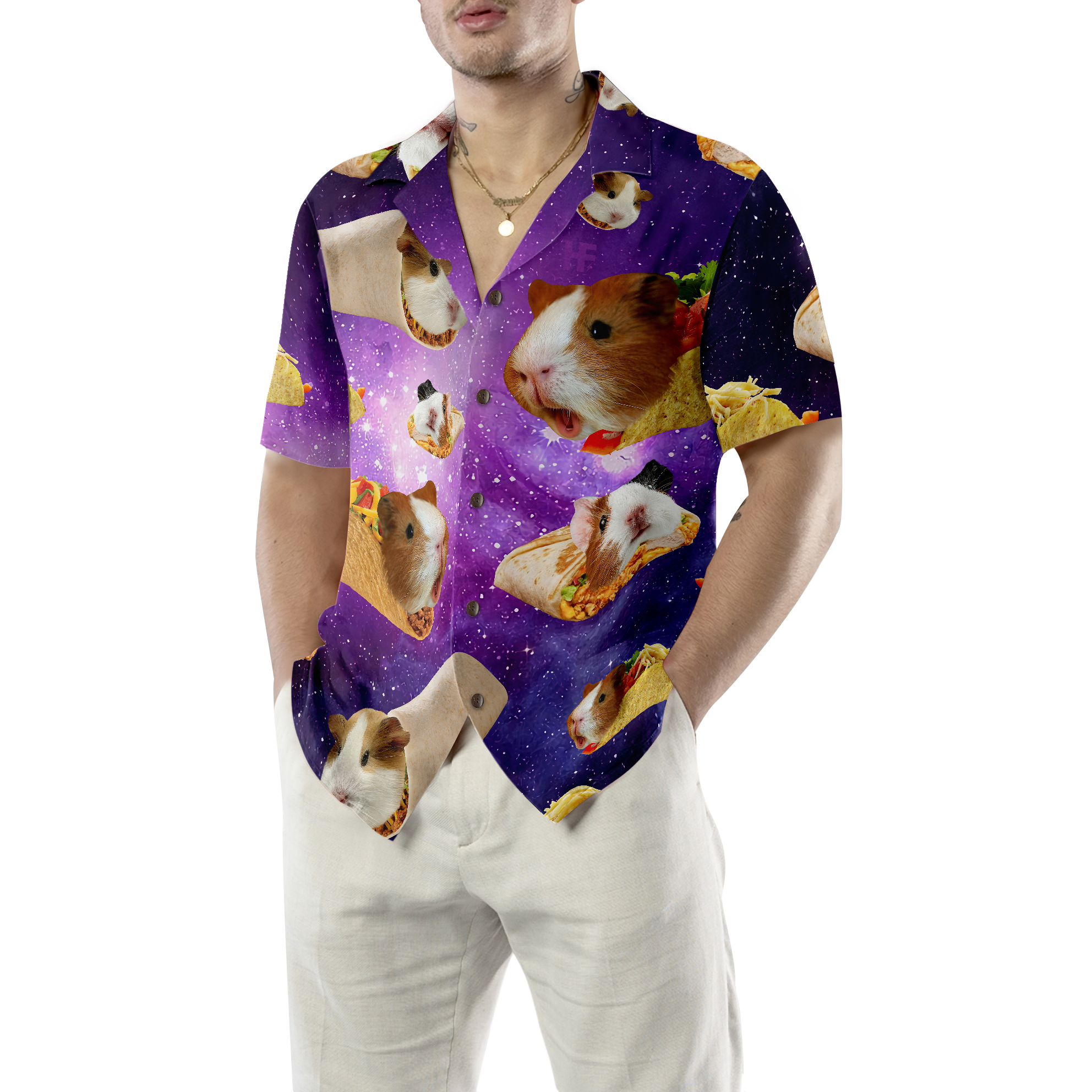 Taco Guinea Pig Hawaiian Shirt - Hyperfavor