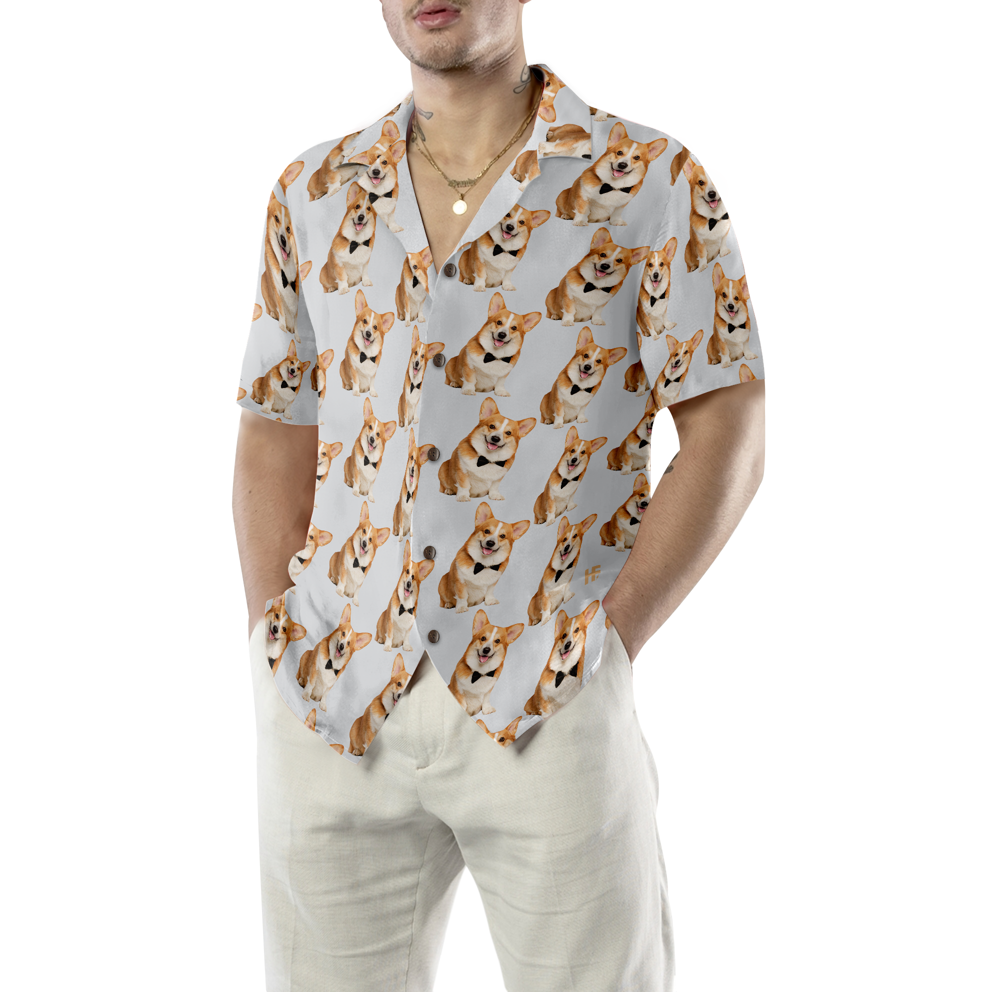 Gentleman Corgi Hawaiian Shirt, Best Corgi Shirt For Men And Women - Hyperfavor