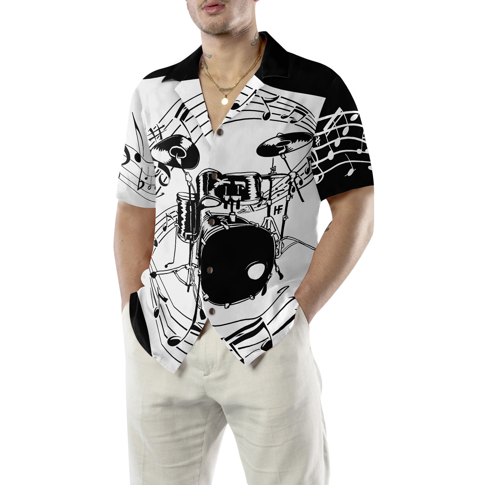 Drums For Music Hawaiian Shirt - Hyperfavor