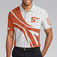 5 Five & V Orange Golf Polo Shirt - Hyperfavor