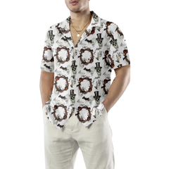 Festive Halloween Gentleman Skull Hawaiian Shirt - Hyperfavor