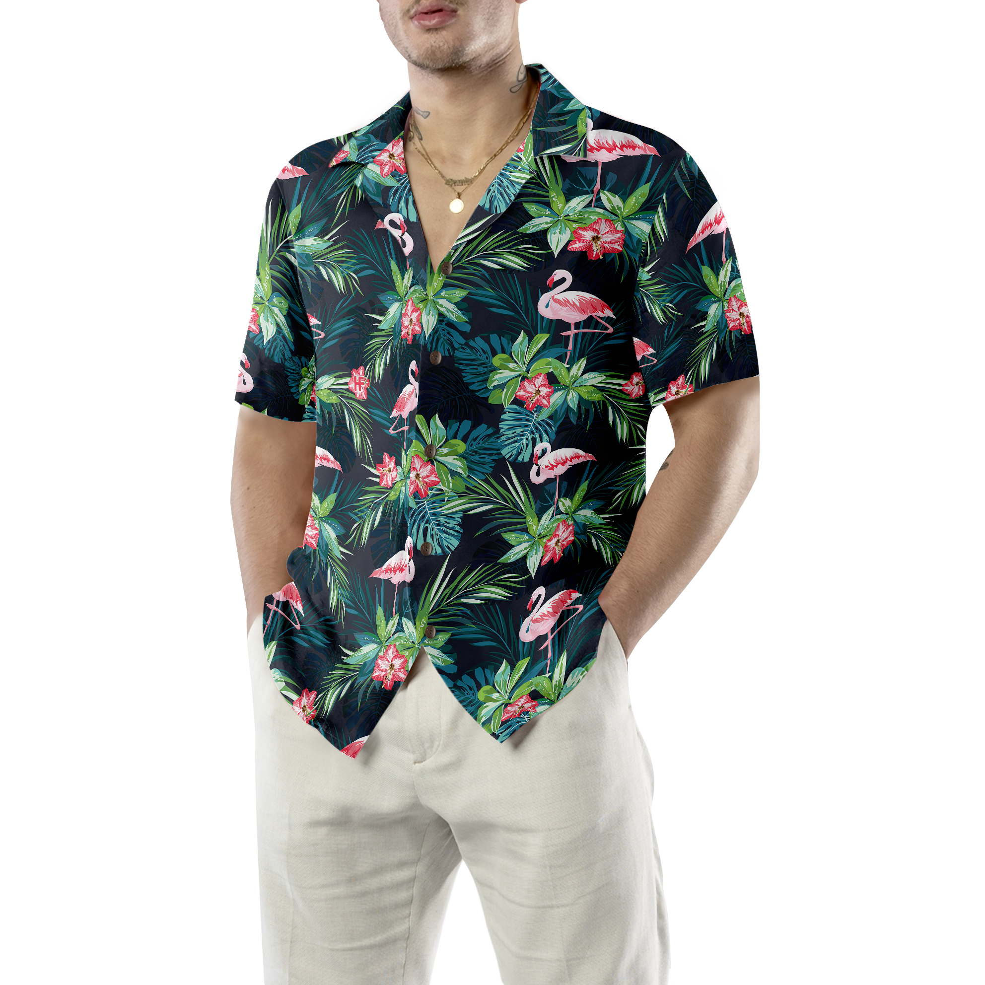 Flamingo 08 Hawaiian Shirt - Hyperfavor