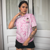 Unbreakable Breast Cancer Warrior Pink Breast Cancer Awareness Short Sleeve Women Polo Shirt - Hyperfavor
