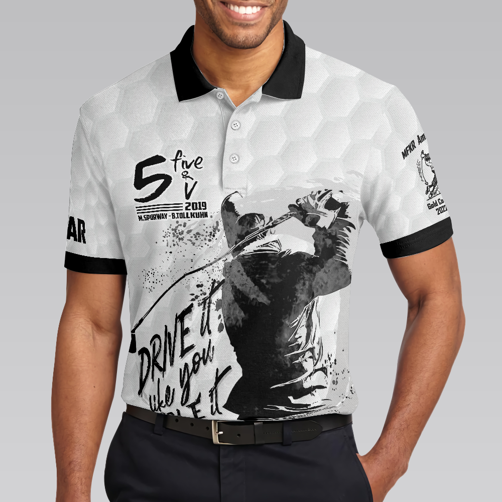 5 Five & V Drive It Like You Stole It Polo Shirt - Hyperfavor