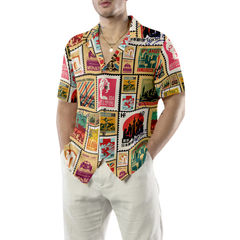 Stamps Cities World Vintage Travel Hawaiian Shirt - Hyperfavor