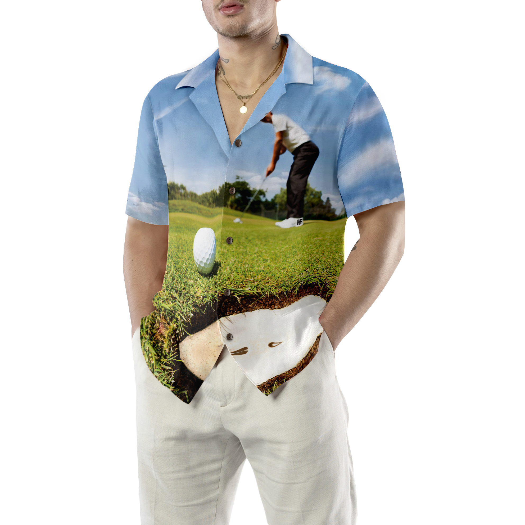 Photo Golfer Customize Photo Custom Hawaiian shirt - Hyperfavor