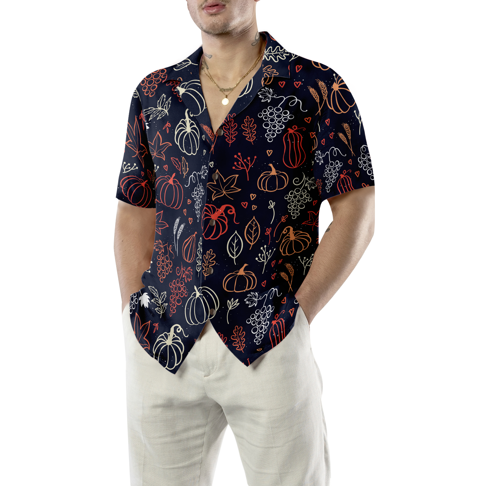 Elegant Thanksgiving Hawaiian Shirt - Hyperfavor