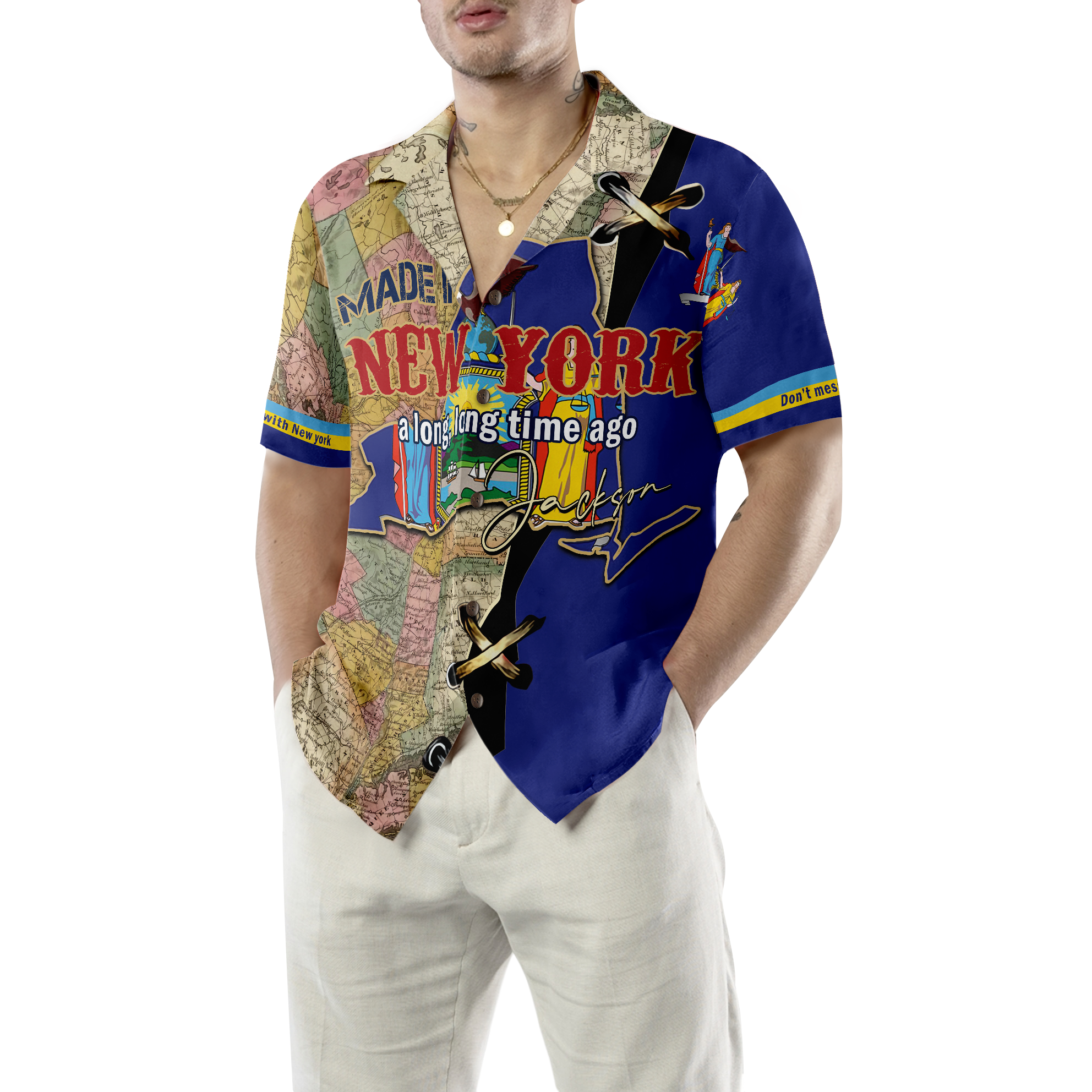 MADE IN NEWYORK A LONG, LONG TIME AGO Custom Hawaiian Shirt - Hyperfavor