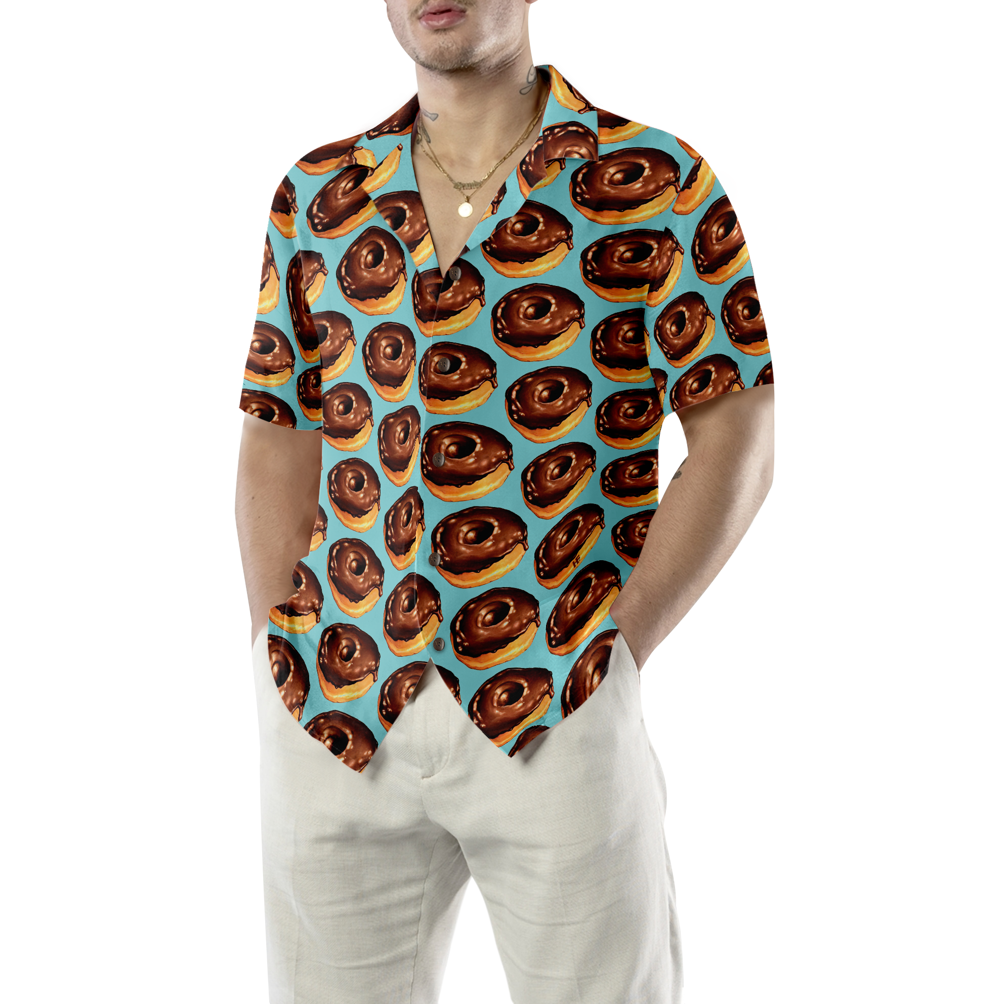 Donuts Lover Shirt For Men Hawaiian Shirt - Hyperfavor