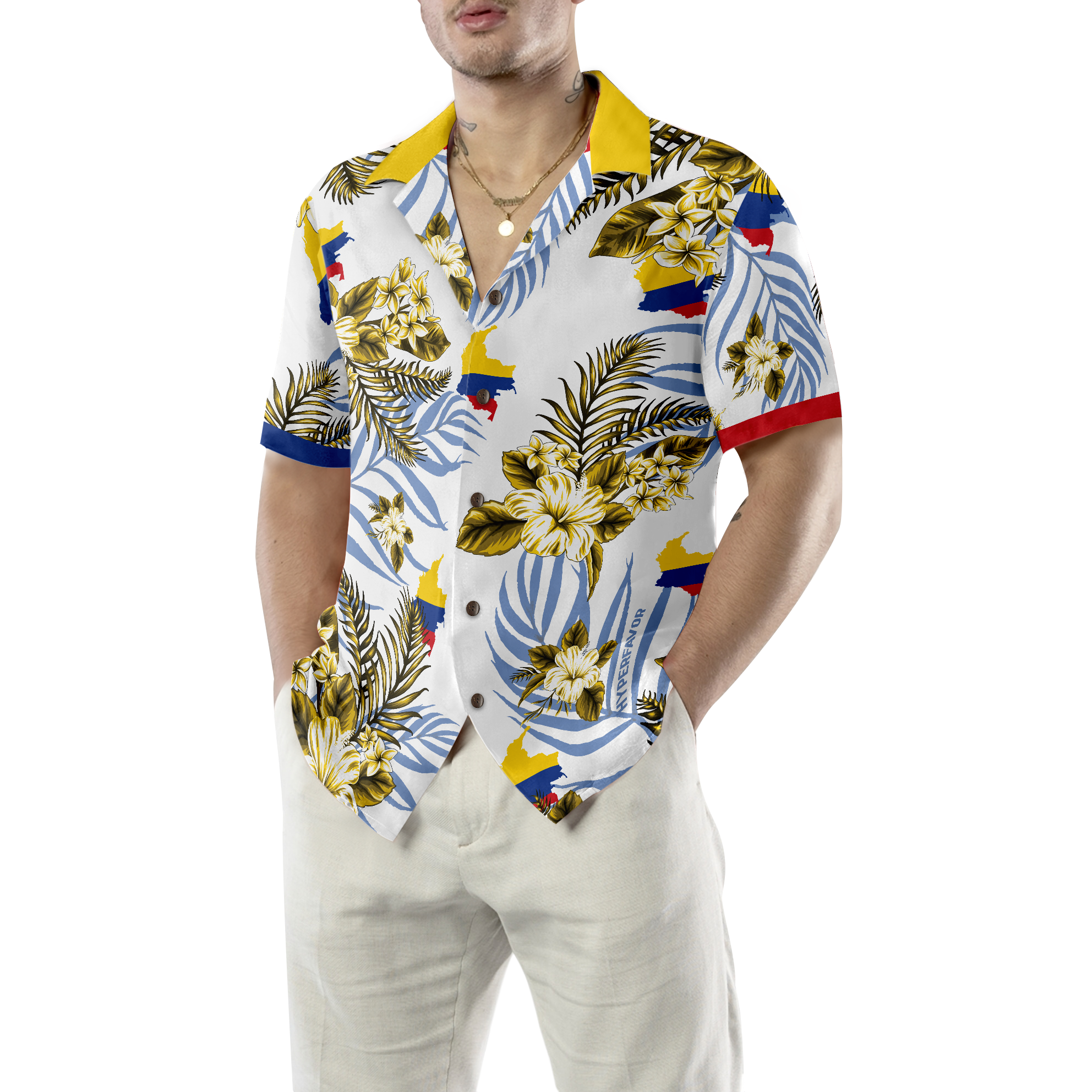 Colombia Proud Hawaiian Shirt - Hyperfavor