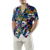 Colorful Tropical Forest And Skull Hawaiian Shirt - Hyperfavor