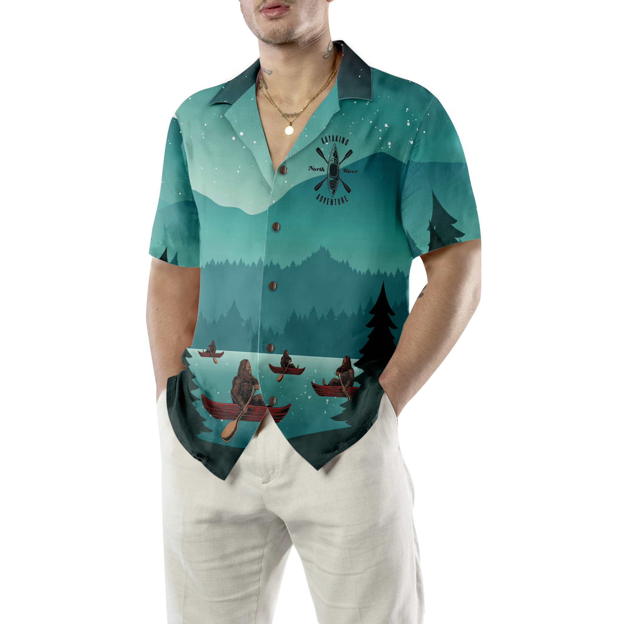 Darryl Love Kayak & Hate People Hawaiian Shirt - Hyperfavor