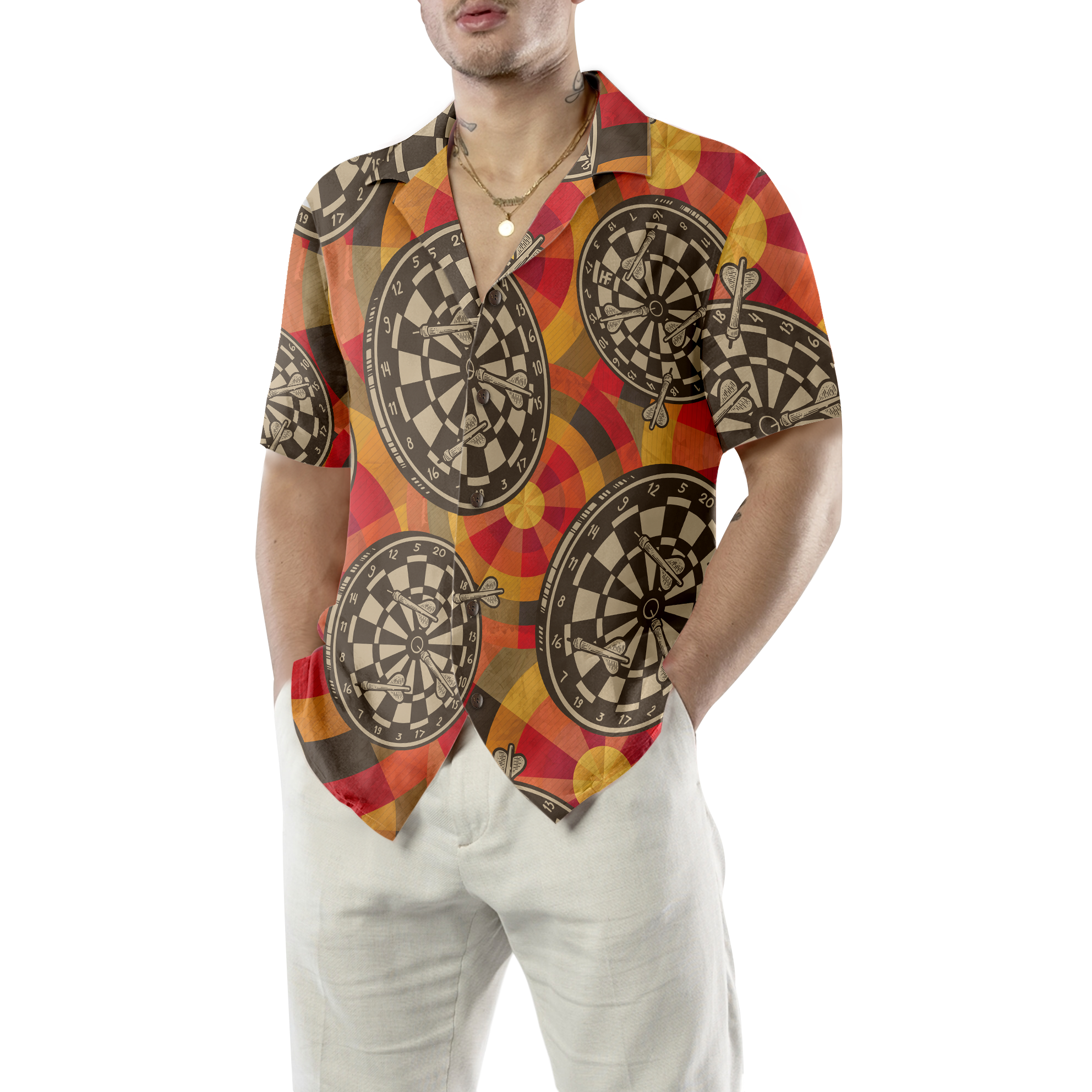 Happiness Is a Tight Threesome Darts Hawaiian Shirt - Hyperfavor