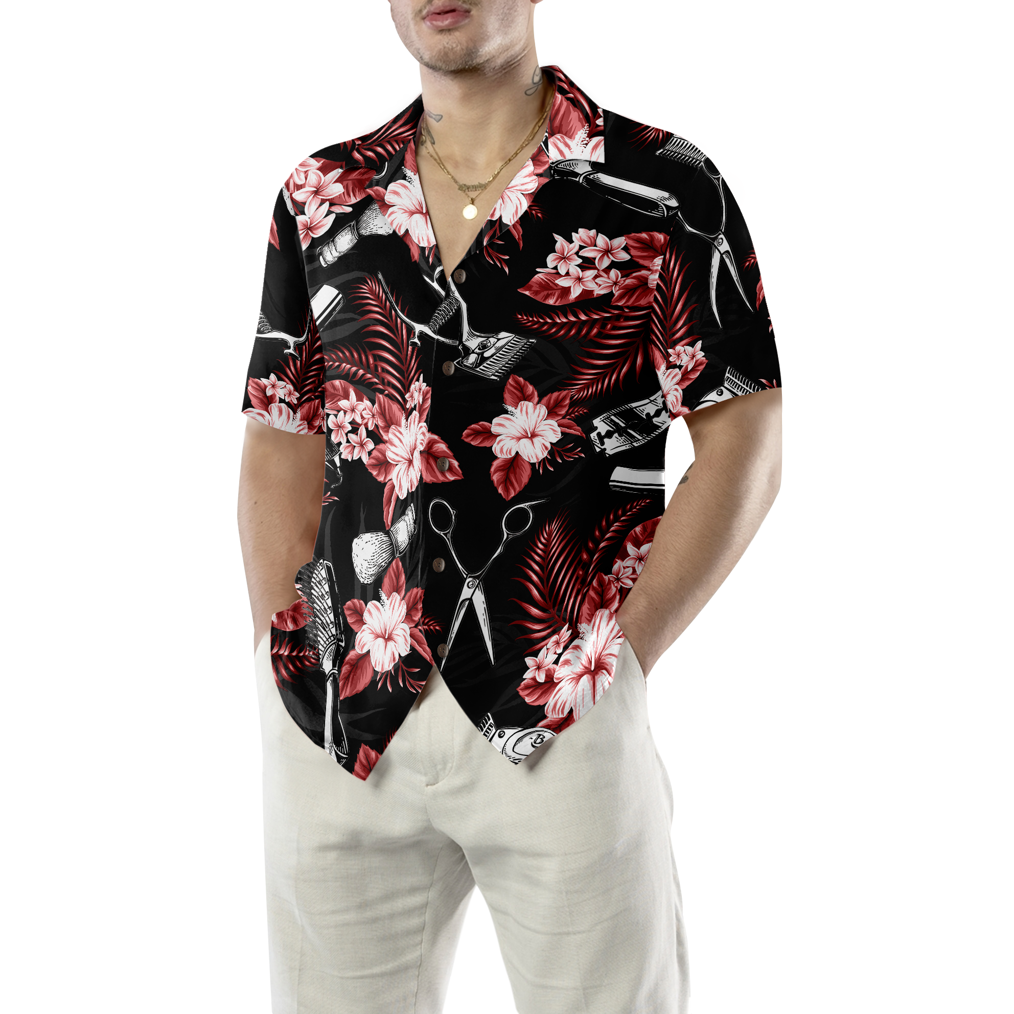 Hair Stylist I'll Cut You Hawaiian Shirt - Hyperfavor