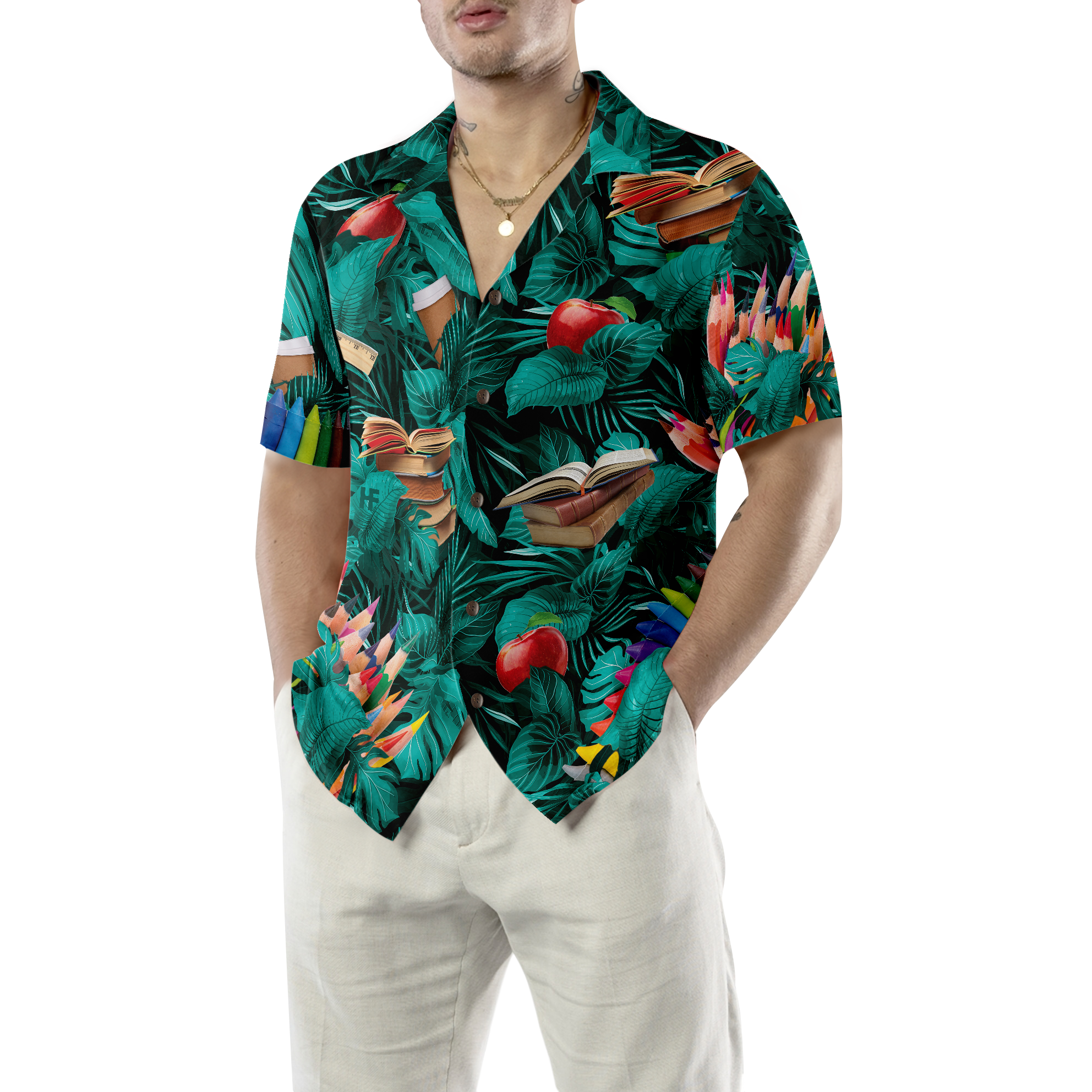 Tropical Teacher Hawaiian Shirt, Teacher Shirt for Men And Women, Best Gift For Teacher - Hyperfavor