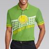 Weapon Of Choice Short Sleeve Polo Shirt, Green Tennis Ball On The Net Polo Shirt, Best Tennis Shirt For Men - Hyperfavor