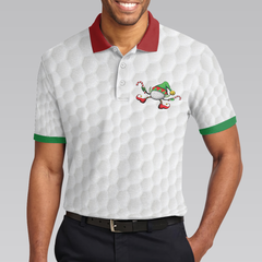 Golf All I Want Polo Shirt, Christmas Gift Idea For Male Golfers, Funny Christmas Themed Golf Shirt - Hyperfavor