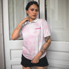 This Is My Fight Shirt Breast Cancer Awareness Short Sleeve Women Polo Shirt, Pink Tie Dye Breast Cancer Shirt - Hyperfavor