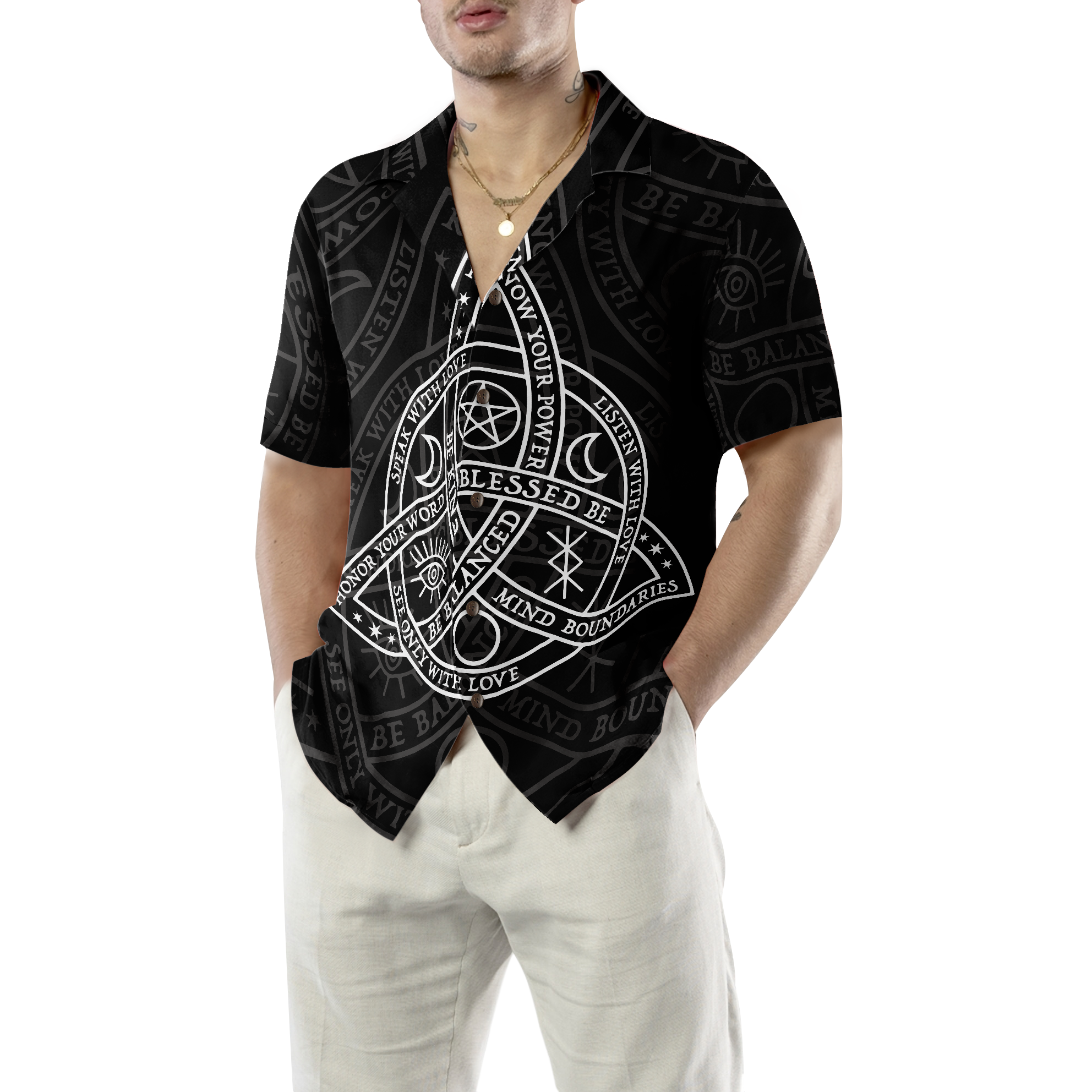 Celtic Knot Wicca Hawaiian Shirt - Hyperfavor