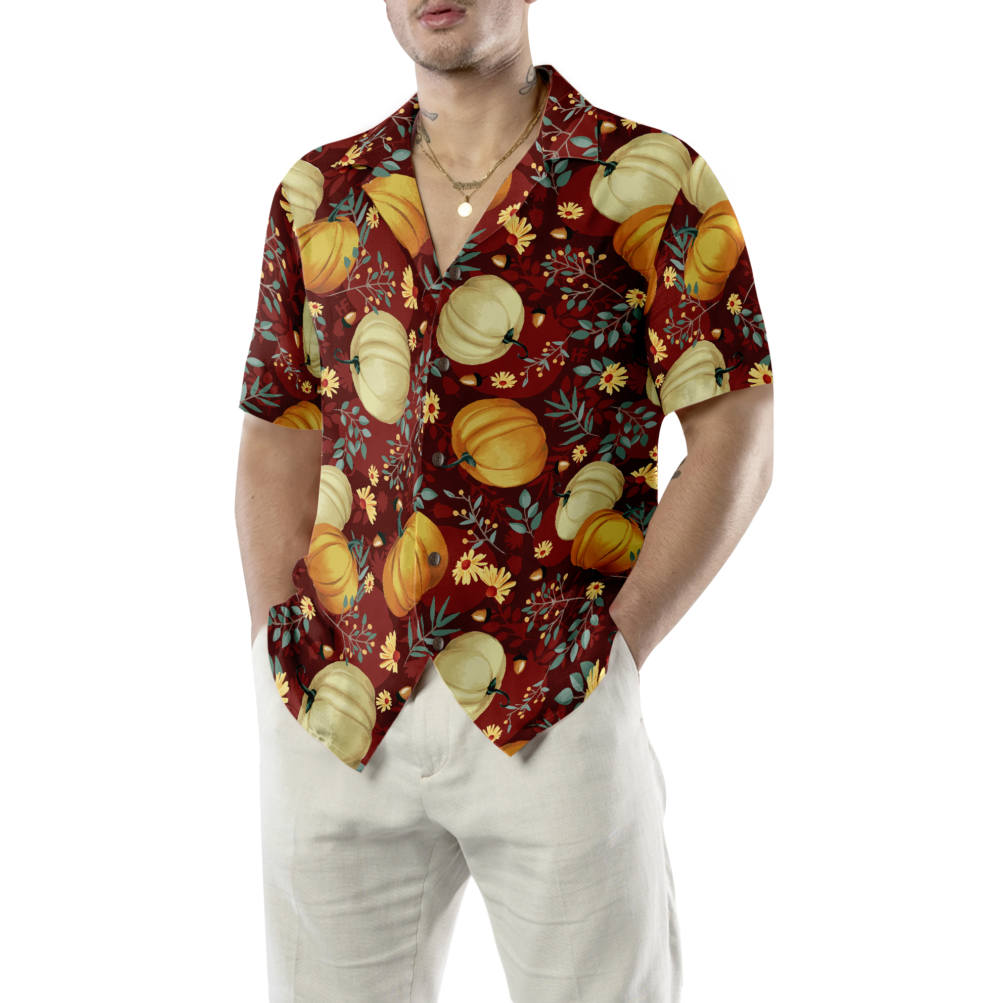 Autumn Thanksgiving Celebration Hawaiian Shirt - Hyperfavor