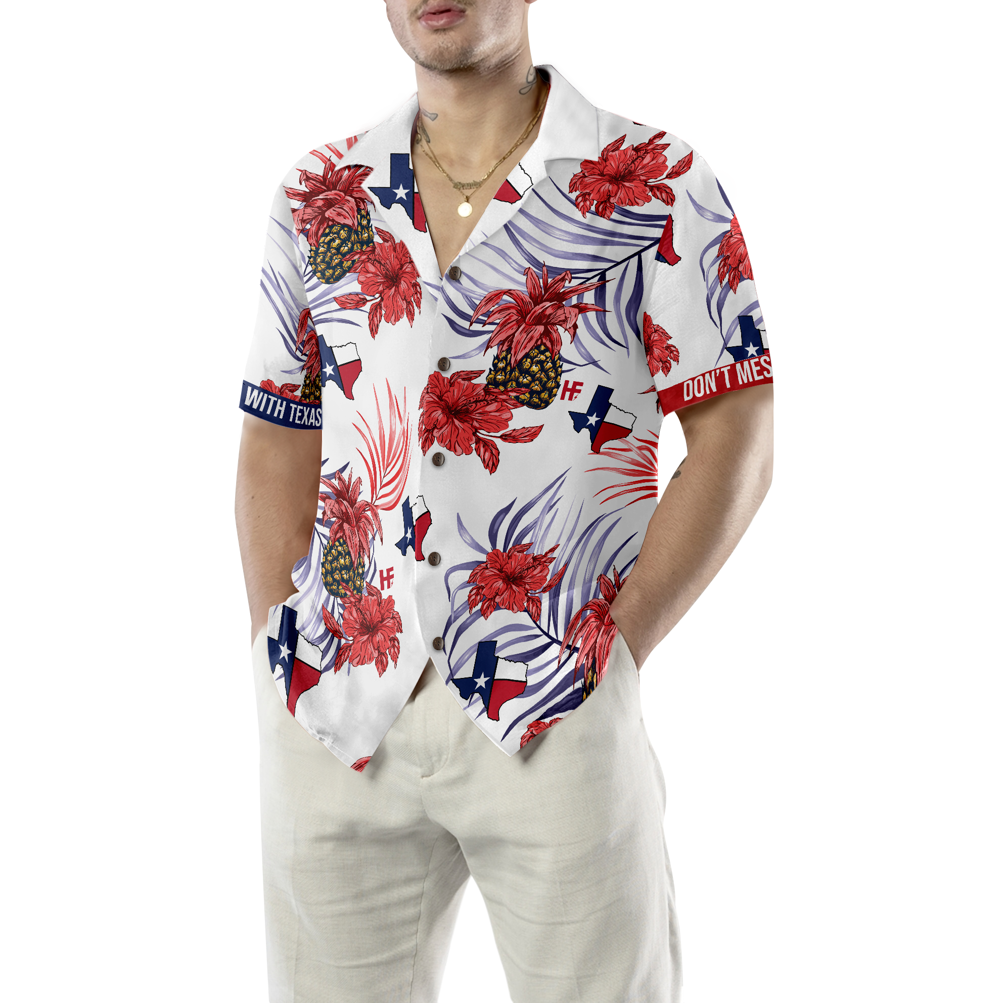 Pineapple Texas Pround Hawaiian Shirt - Hyperfavor