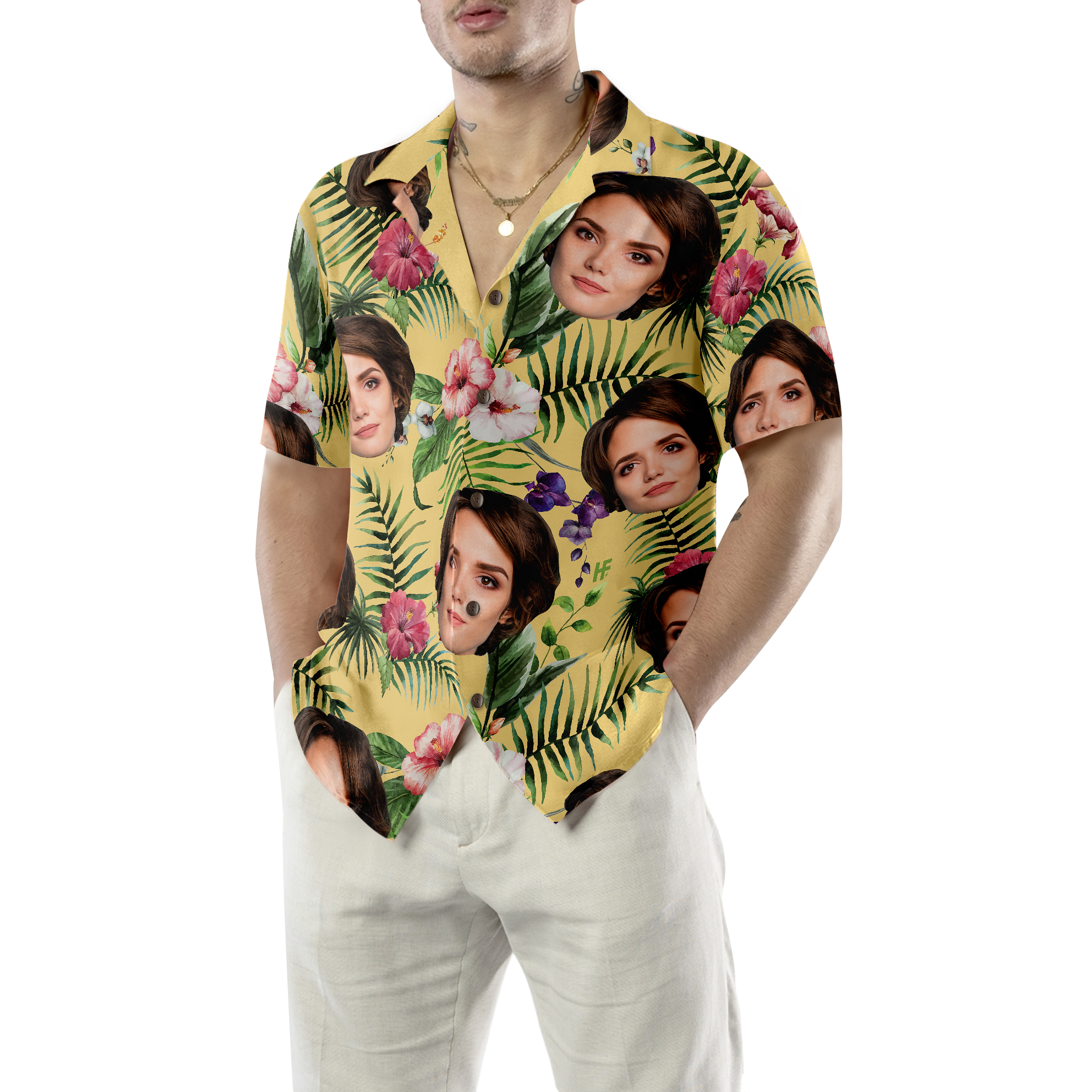 Funny Custom Face 05 Custom Hawaiian Shirt - Hyperfavor