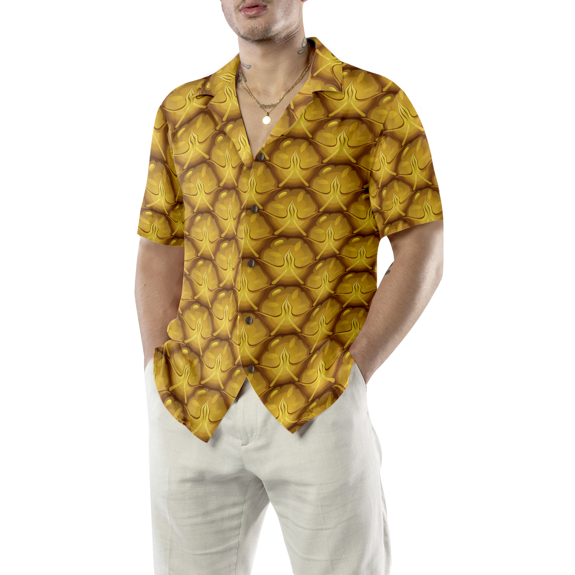 Pineapple Pattern V9 Hawaiian Shirt - Hyperfavor