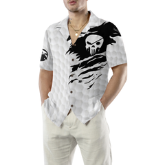 Personalized The Golf Skull Custom Hawaiian Shirt - Hyperfavor