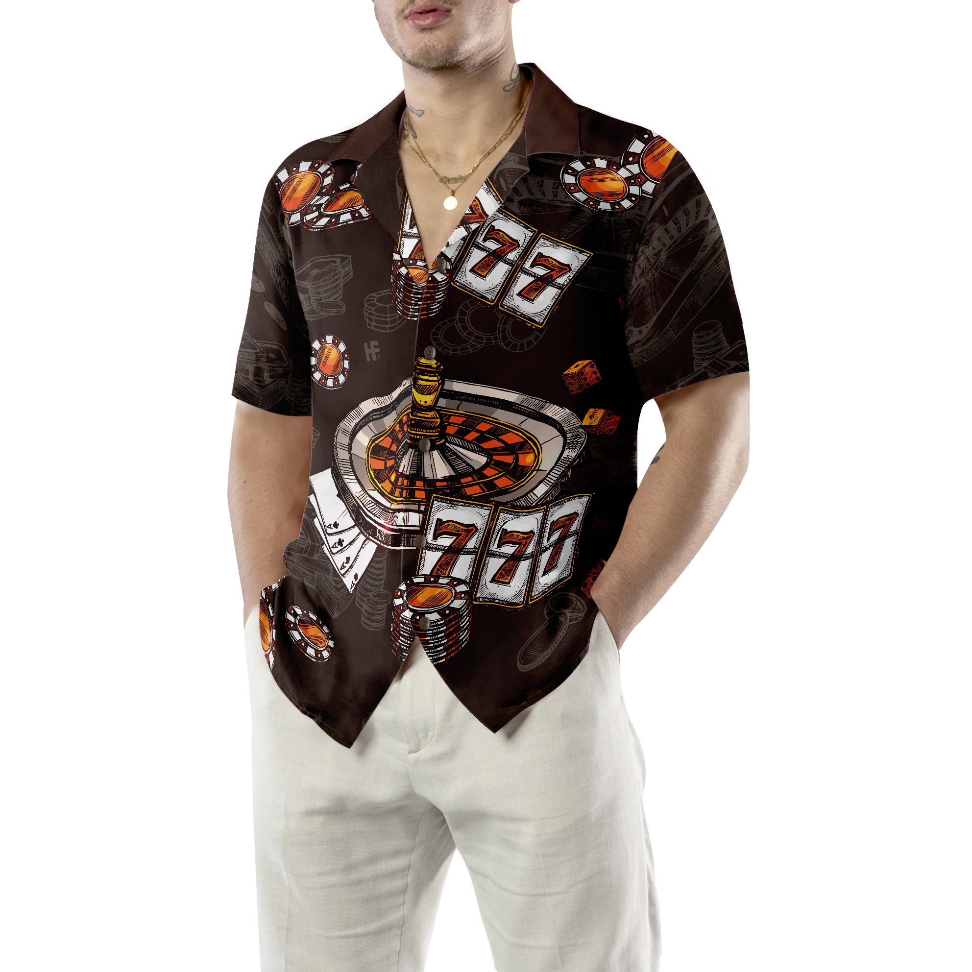 I Would Rather Be At The Casino Hawaiian Shirt - Hyperfavor