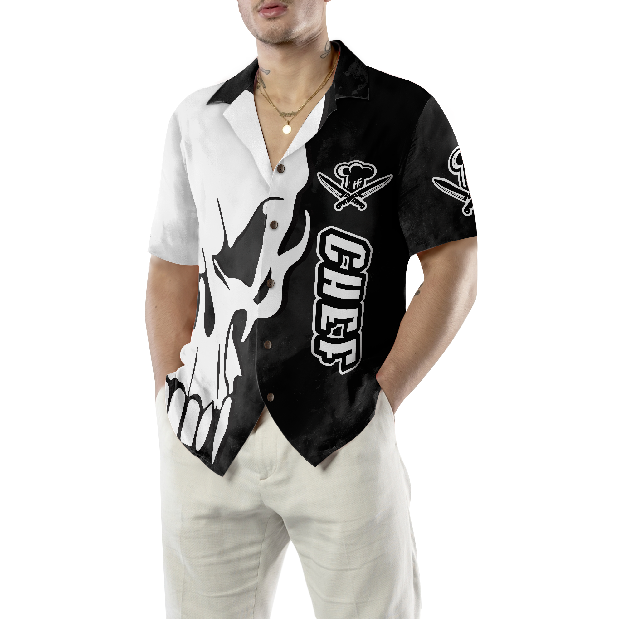 Chef And Knife Hawaiian Shirt - Hyperfavor