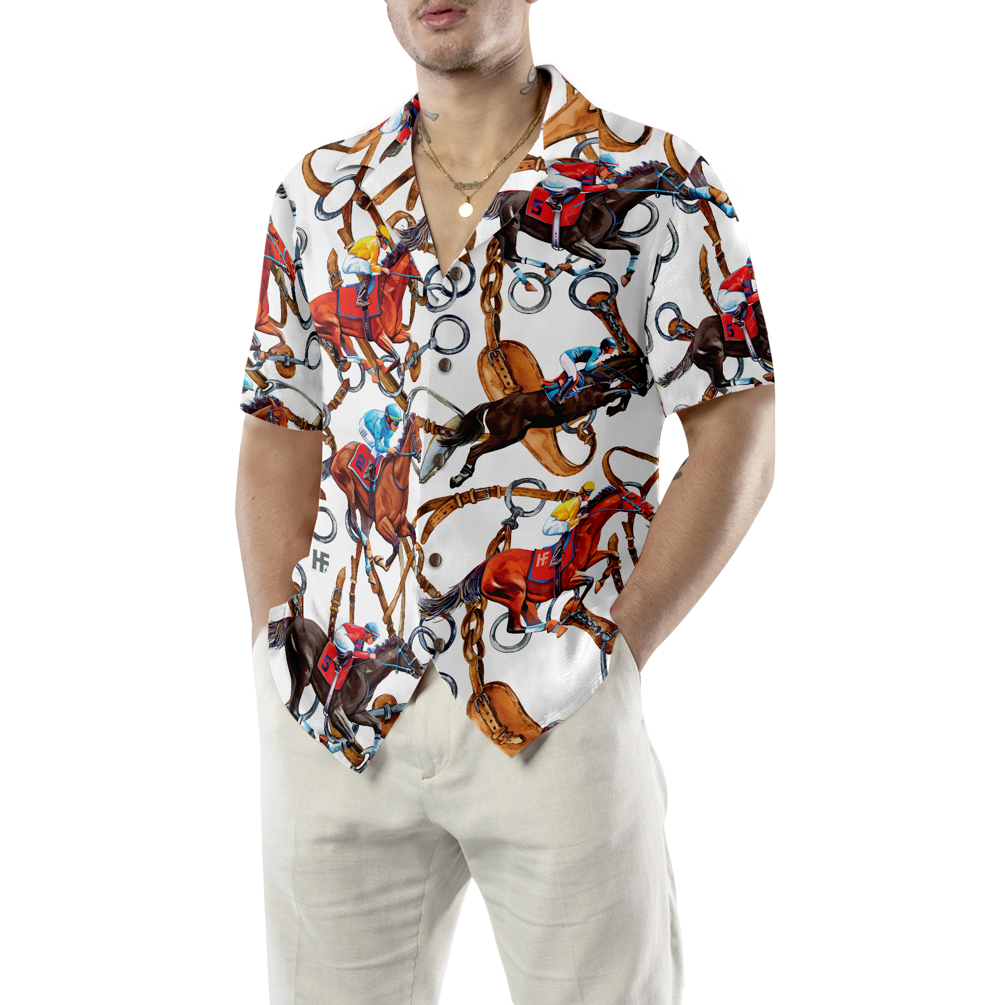 Horse Racing Shirt For Men Hawaiian Shirt - Hyperfavor