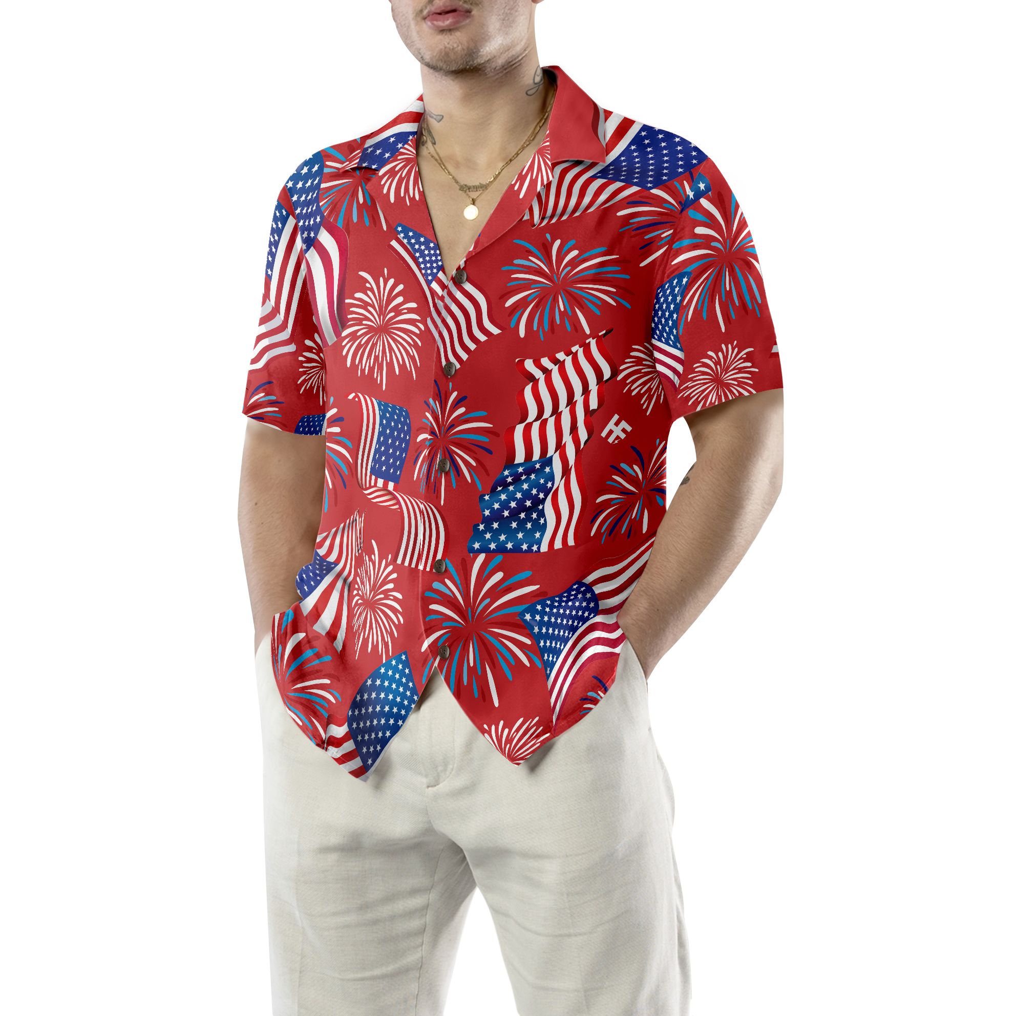 4th Of July Patriotic Hawaiian Shirt - Hyperfavor