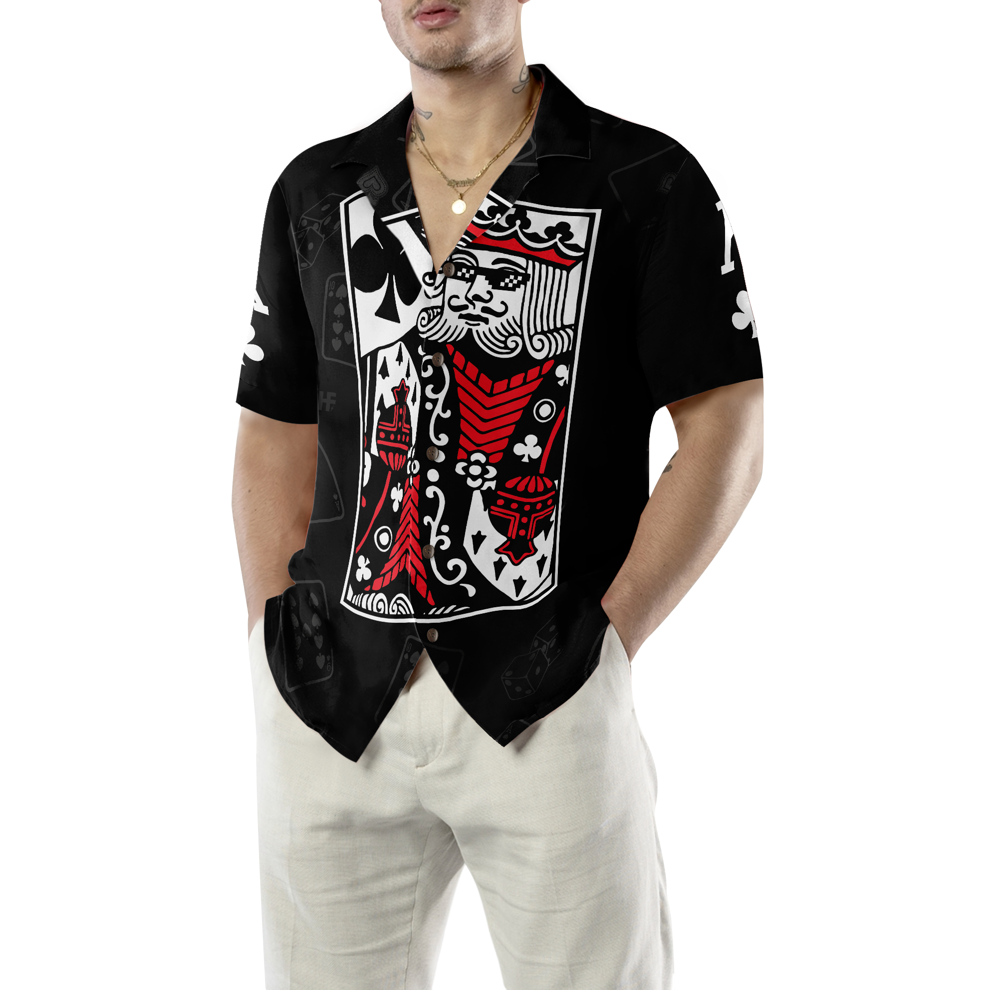 King Card Hawaiian Shirt - Hyperfavor