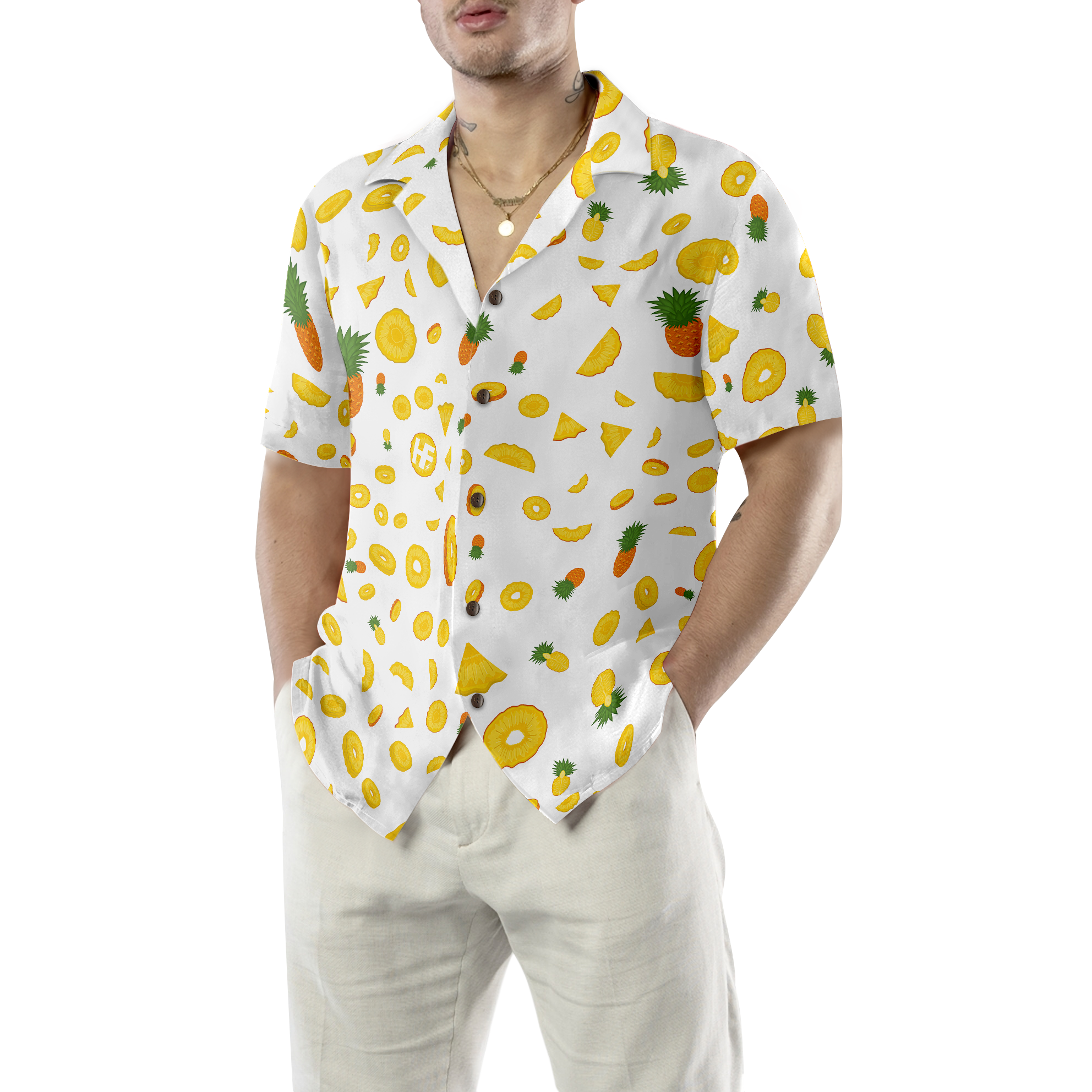 Pineapple Pattern V1 Hawaiian Shirt - Hyperfavor