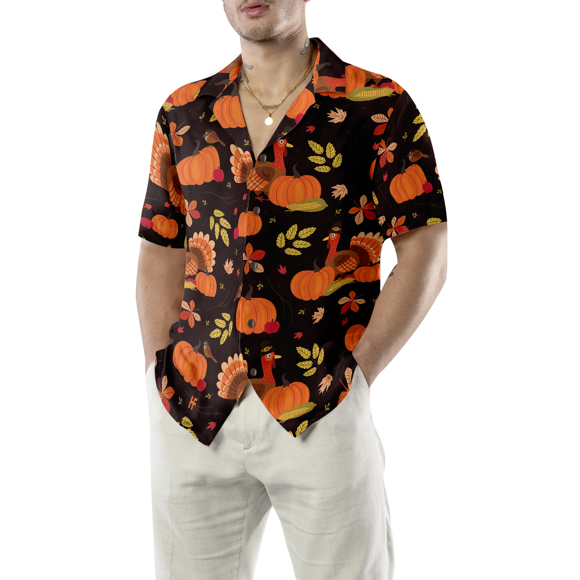 Turkey Thanksgiving Hawaiian Shirt - Hyperfavor