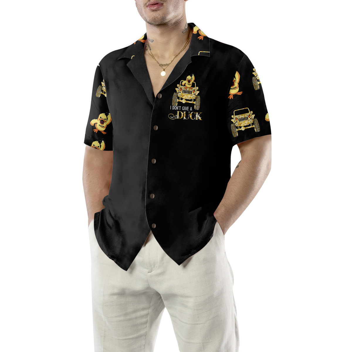 I Don't Give A Duck Shirt For Men Hawaiian Shirt - Hyperfavor