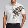 Bald Eagles American Golfer Eagle Golf Ball Texture Polo Shirt - Hyperfavor